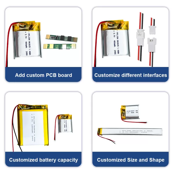 3.7V 400mAh 902025 4