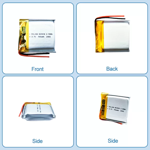 3.7V 700mAh 803030 4