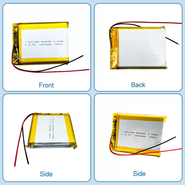3.7V 1200mAh 504050 4