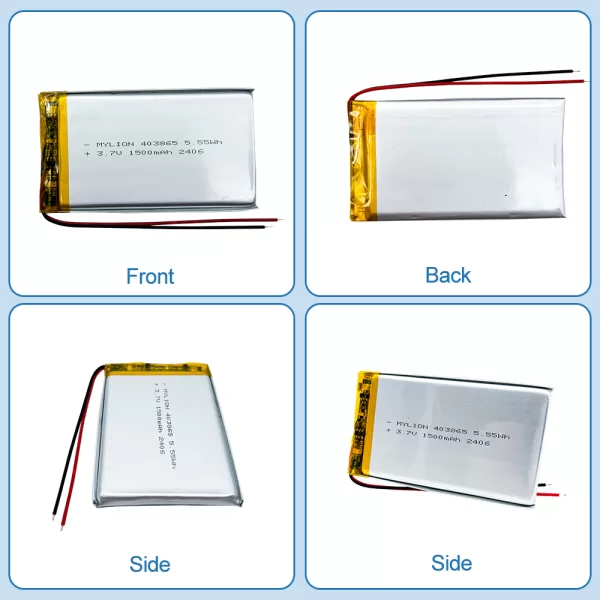 3.7V 1500mAh 403865 4