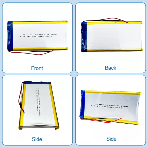 Lithium Polymer Battery 3.7V 2500mAh Model 504588 - Image 4