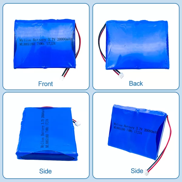 Lithium Polymer Battery 3.7V 20000mAh Model 885180 - Image 5