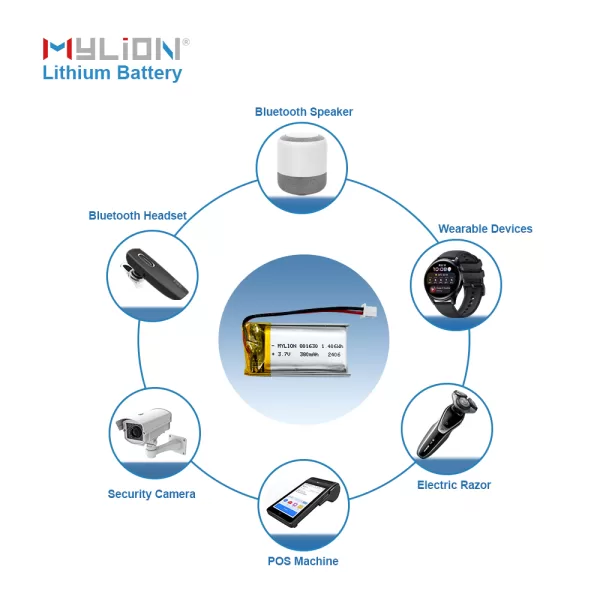Mylion Durable Lithium Polymer Battery 3.7V 380mAh with 600+ Cycles Life - Immagine 6
