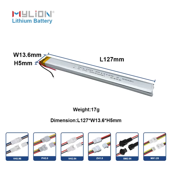 3.7V 800mAh 5014125 5