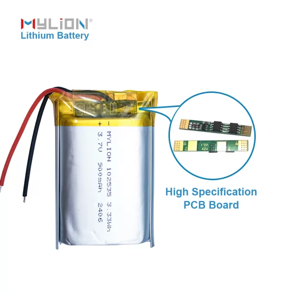 3.7V 900mAh 5