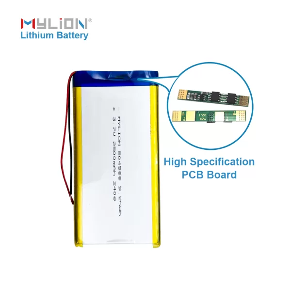 Lithium Polymer Battery 3.7V 2500mAh Model 504588 - Image 5