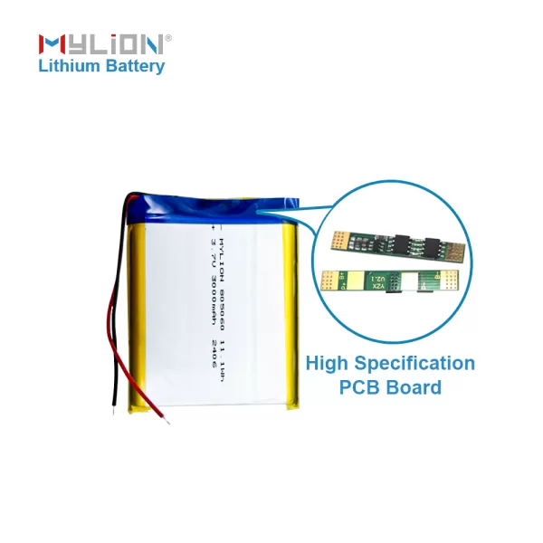 Lithium polymer battery 3.7V 3000mAh 805060 - Image 5