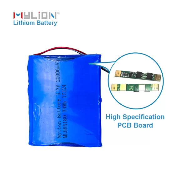 Lithium Polymer Battery 3.7V 20000mAh Model 885180 - Image 6