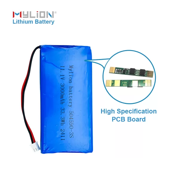 High-Performance 11.1V 3000mAh Lithium Polymer Battery | Blue PVC Case | Ideal for Bluetooth & Consumer Electronics - Immagine 6