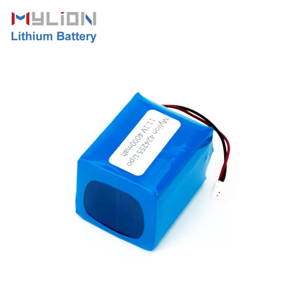 Mylion 11.1V 4000mAh Lithium Polymer Battery Blue PVC Case Ideal for Bluetooth and Consumer Electronics - Image 3